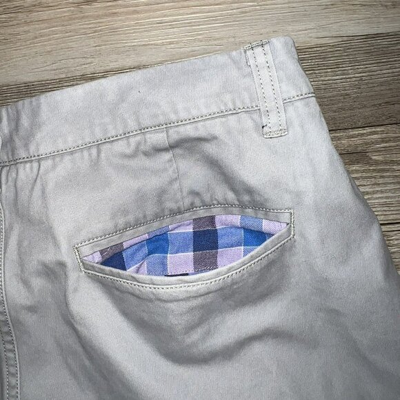 Bonobos Chino Pants Mens Size 33x32 Grey Dress Casual Straight Leg Pockets - Picture 7 of 8